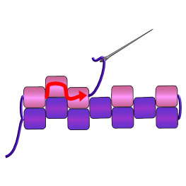 Peyote stitch odd count diagram